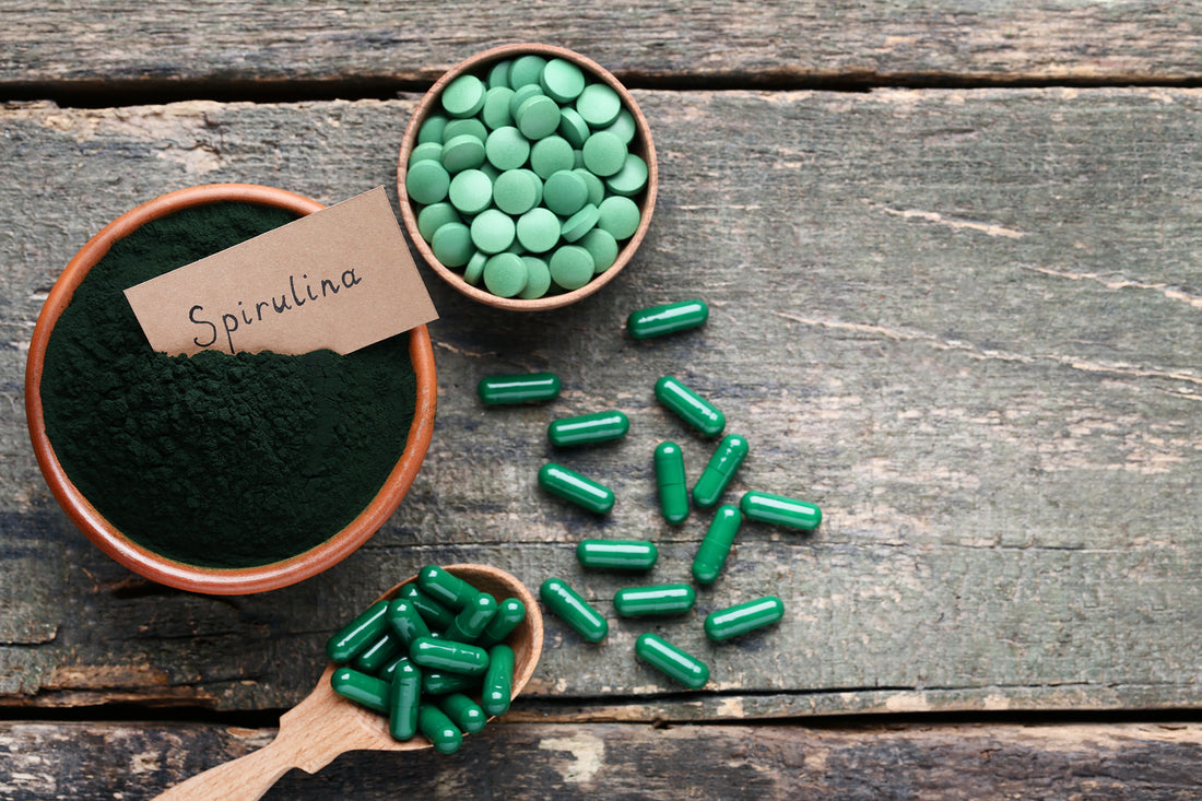 Spirulina tablets superfood